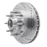 R1 Concepts 1999-2002 Ford Excursion Front Right Drilled & Slotted Silver Brake Rotor by R1 Concepts 631-54163R