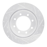 R1 Concepts 1999-2007 Ford E-350 Econoline Rear Left Drilled & Slotted Silver Brake Rotor by R1 Concepts 631-54167L