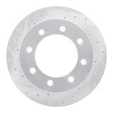 R1 Concepts 1999-2007 Ford E-350 Econoline Rear Left Drilled & Slotted Silver Brake Rotor by R1 Concepts 631-54167L