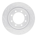R1 Concepts 1999-2007 Ford E-350 Club Wagon Rear Right Drilled & Slotted Silver Brake Rotor by R1 Concepts 631-54167R