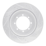 R1 Concepts 1999-2007 Ford E-350 Super Duty Rear Left Drilled & Slotted Silver Brake Rotor by R1 Concepts 631-54168L