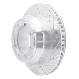 R1 Concepts 1999-2007 Ford E-350 Super Duty Rear Right Drilled & Slotted Silver Brake Rotor by R1 Concepts 631-54168R