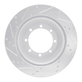 R1 Concepts 1999-2007 Ford E-350 Super Duty Rear Right Drilled & Slotted Silver Brake Rotor by R1 Concepts 631-54168R