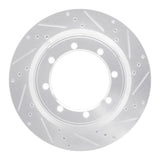 R1 Concepts 1999-2007 Ford E-350 Super Duty Rear Right Drilled & Slotted Silver Brake Rotor by R1 Concepts 631-54168R