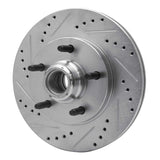 R1 Concepts 2000-2004 Ford F-150 RWD Front Left Drilled & Slotted Silver Brake Rotor by R1 Concepts 631-54169L