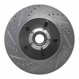 R1 Concepts 2000-2004 Ford F-150 RWD Front Left Drilled & Slotted Silver Brake Rotor by R1 Concepts 631-54169L