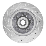 R1 Concepts 2000-2004 Ford F-150 RWD Front Right Drilled & Slotted Silver Brake Rotor by R1 Concepts 631-54169R