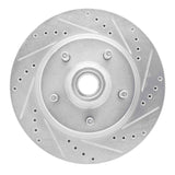 R1 Concepts 2000-2004 Ford F-150 RWD Front Right Drilled & Slotted Silver Brake Rotor by R1 Concepts 631-54169R