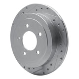 R1 Concepts 1997-2004 Ford F-150 RWD Rear Left Drilled & Slotted Silver Brake Rotor by R1 Concepts 631-54173L