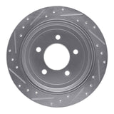 R1 Concepts 1997-2004 Ford F-150 4WD Rear Right Drilled & Slotted Silver Brake Rotor by R1 Concepts 631-54173R