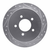 R1 Concepts 1997-2004 Ford F-150 4WD Rear Right Drilled & Slotted Silver Brake Rotor by R1 Concepts 631-54173R