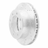 R1 Concepts 1999-2005 Ford F-250 4WD (Super Duty) Front Left Drilled & Slotted Silver Brake Rotor by R1 Concepts 631-54174L