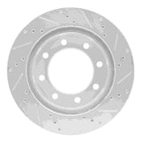 R1 Concepts 1999-2005 Ford F-250 4WD (Super Duty) Front Left Drilled & Slotted Silver Brake Rotor by R1 Concepts 631-54174L