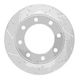 R1 Concepts 1999-2005 Ford F-250 4WD (Super Duty) Front Left Drilled & Slotted Silver Brake Rotor by R1 Concepts 631-54174L
