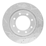 R1 Concepts 1999-2005 Ford Excursion Front Right Drilled & Slotted Silver Brake Rotor by R1 Concepts 631-54174R