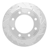 R1 Concepts 1999-2005 Ford Excursion Front Right Drilled & Slotted Silver Brake Rotor by R1 Concepts 631-54174R