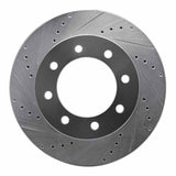 R1 Concepts 1999-2004 Ford F-550 Super Duty Front Left Drilled & Slotted Silver Brake Rotor by R1 Concepts 631-54175L