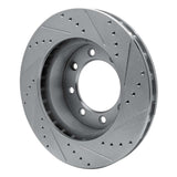 R1 Concepts 1999-2004 Ford F-550 Super Duty Front Left Drilled & Slotted Silver Brake Rotor by R1 Concepts 631-54175L