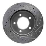 R1 Concepts 1997-2002 Ford Expedition Front Left Drilled & Slotted Silver Brake Rotor by R1 Concepts 631-54176L