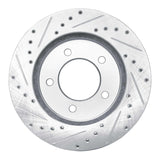R1 Concepts 1997-2002 Ford Expedition Front Right Drilled & Slotted Silver Brake Rotor by R1 Concepts 631-54176R