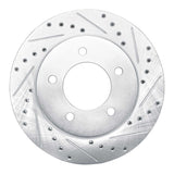R1 Concepts 1997-2002 Ford Expedition Front Right Drilled & Slotted Silver Brake Rotor by R1 Concepts 631-54176R