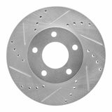 R1 Concepts 2001-2007 Ford Escape Front Left Drilled & Slotted Silver Brake Rotor by R1 Concepts 631-54177L