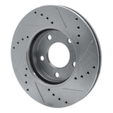 R1 Concepts 2001-2007 Ford Escape Front Left Drilled & Slotted Silver Brake Rotor by R1 Concepts 631-54177L