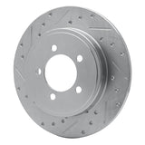 Dynamic Friction 2002-2010 Ford Explorer Sport Trac Rear Left Drilled & Slotted Silver Brake Rotor by Dynamic Friction Company 631-54178L