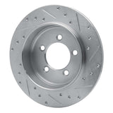 Dynamic Friction 2002-2010 Ford Explorer Sport Trac Rear Left Drilled & Slotted Silver Brake Rotor by Dynamic Friction Company 631-54178L
