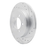 Dynamic Friction 2002-2010 Ford Explorer Rear Right Drilled & Slotted Silver Brake Rotor by Dynamic Friction Company 631-54178R
