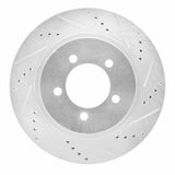 Dynamic Friction 2002-2005 Ford Explorer Front Right Drilled & Slotted Silver Brake Rotor by Dynamic Friction Company 631-54179R