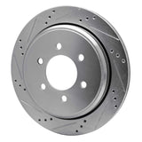 Dynamic Friction 2002-2006 Ford Expedition Rear Left Drilled & Slotted Silver Brake Rotor by Dynamic Friction Company 631-54181L