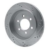 Dynamic Friction 2002-2006 Ford Expedition Rear Left Drilled & Slotted Silver Brake Rotor by Dynamic Friction Company 631-54181L