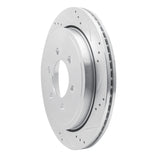 Dynamic Friction 2002-2006 Ford Expedition Rear Right Drilled & Slotted Silver Brake Rotor by Dynamic Friction Company 631-54181R