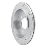 Dynamic Friction 2002-2006 Ford Expedition Rear Right Drilled & Slotted Silver Brake Rotor by Dynamic Friction Company 631-54181R