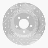 Dynamic Friction 2003-2005 Ford Explorer Sport Trac Rear Left Drilled & Slotted Silver Brake Rotor by Dynamic Friction Company 631-54182L