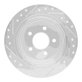 Dynamic Friction 2003-2005 Ford Explorer Sport Rear Right Drilled & Slotted Silver Brake Rotor by Dynamic Friction Company 631-54182R