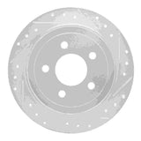 Dynamic Friction 2003-2005 Ford Explorer Sport Rear Right Drilled & Slotted Silver Brake Rotor by Dynamic Friction Company 631-54182R