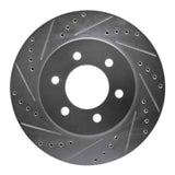 Dynamic Friction 2002-2006 Ford Expedition Front Left Drilled & Slotted Silver Brake Rotor by Dynamic Friction Company 631-54183L
