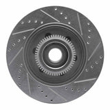 Dynamic Friction 2004-2008 Ford F-150 RWD Front Left Drilled & Slotted Silver Brake Rotor by Dynamic Friction Company 631-54184L
