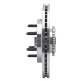 Dynamic Friction 2004-2008 Ford F-150 RWD Front Left Drilled & Slotted Silver Brake Rotor by Dynamic Friction Company 631-54184L