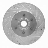 Dynamic Friction 2004-2008 Ford F-150 RWD Front Right Drilled & Slotted Silver Brake Rotor by Dynamic Friction Company 631-54184R