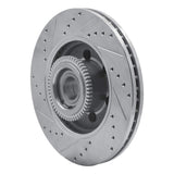 Dynamic Friction 2004-2008 Ford F-150 RWD Front Right Drilled & Slotted Silver Brake Rotor by Dynamic Friction Company 631-54184R