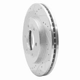 Dynamic Friction 2004-2008 Ford F-150 4WD Front Left Drilled & Slotted Silver Brake Rotor by Dynamic Friction Company 631-54186L