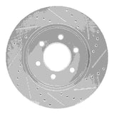 Dynamic Friction 2004-2008 Ford F-150 4WD Front Left Drilled & Slotted Silver Brake Rotor by Dynamic Friction Company 631-54186L