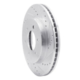 Dynamic Friction 2004-2008 Ford F-150 4WD Front Right Drilled & Slotted Silver Brake Rotor by Dynamic Friction Company 631-54186R