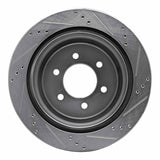 Dynamic Friction 2004-2011 Ford F-150 RWD Rear Left Drilled & Slotted Silver Brake Rotor by Dynamic Friction Company 631-54188L