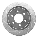 Dynamic Friction 2004-2011 Ford F-150 RWD Rear Left Drilled & Slotted Silver Brake Rotor by Dynamic Friction Company 631-54188L