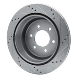 Dynamic Friction 2004-2011 Ford F-150 RWD Rear Left Drilled & Slotted Silver Brake Rotor by Dynamic Friction Company 631-54188L