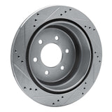 Dynamic Friction 2004-2011 Ford F-150 4WD Rear Right Drilled & Slotted Silver Brake Rotor by Dynamic Friction Company 631-54188R
